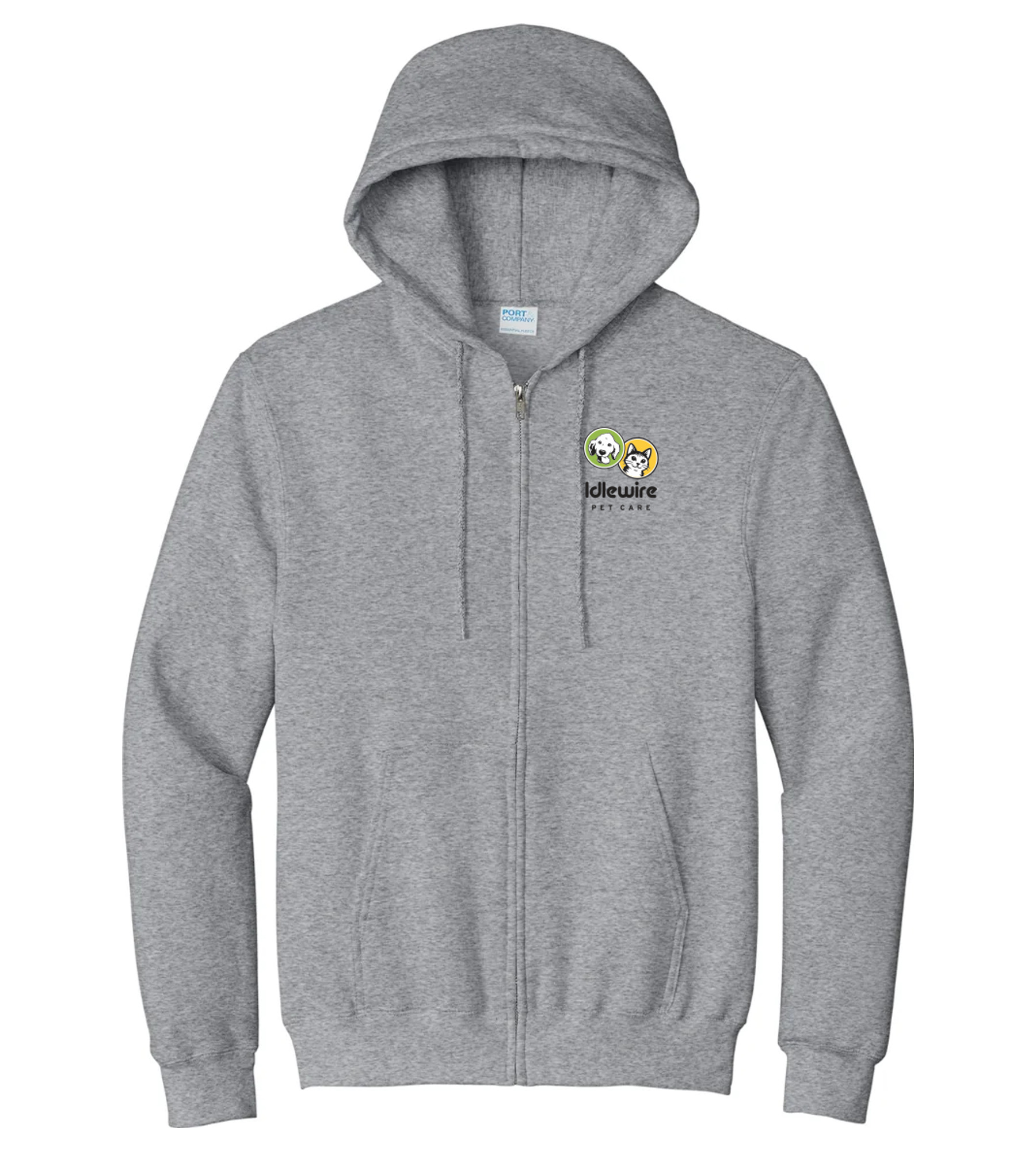 Port & Company Essential Fleece Full-Zip Hooded Sweatshirt
